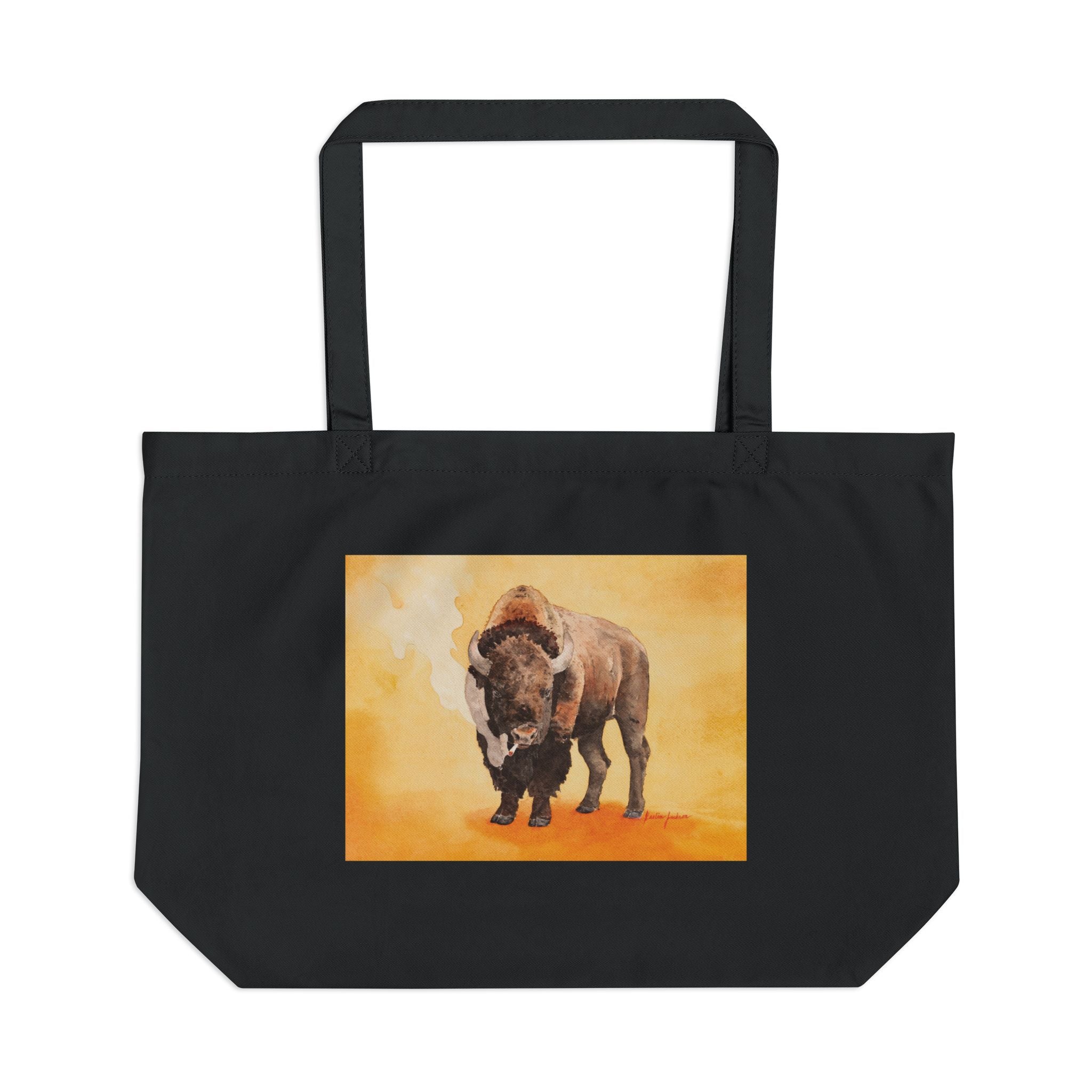 Smoking Bison Tote