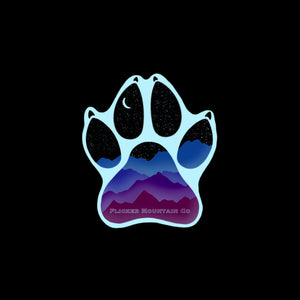 Night Sky Paw Sticker
